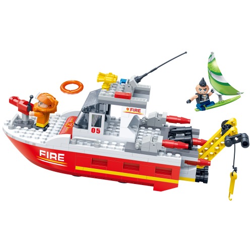 [레고호환블록, BO7122] 해양 구조대 (Fire Brigade Rescue Ship)